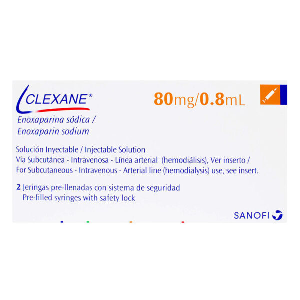 CLEXANE 80 MG 2 AMPOLLAS (A)