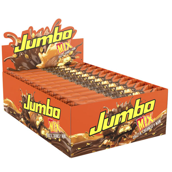 CHOCOLATINA JUMBO MIX 60G  CAJA POR 12 UNIDADES