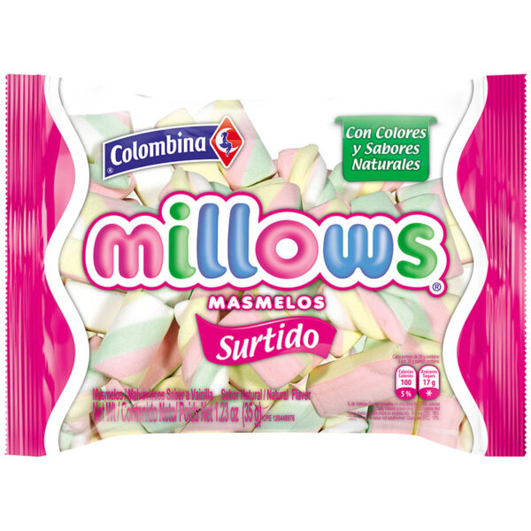 MASMELOS MILLOWS SURTIDO 35 GR