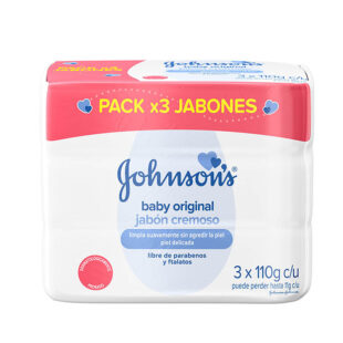 3 JABON JJ BABY ORIGINAL 125 GR P.ESP