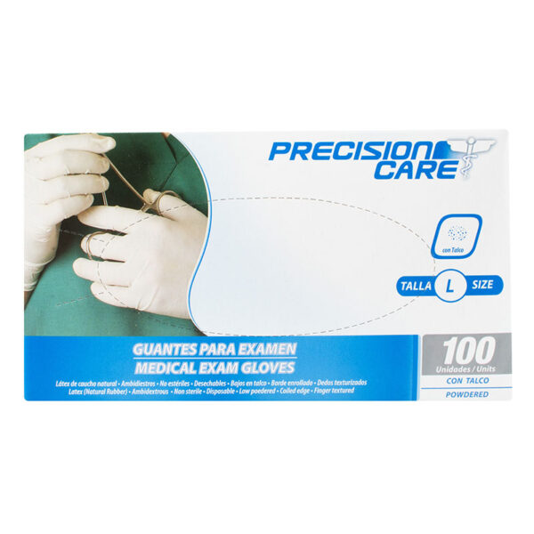 GUANTE DESECH.PRECISION LATEX 100 UND L