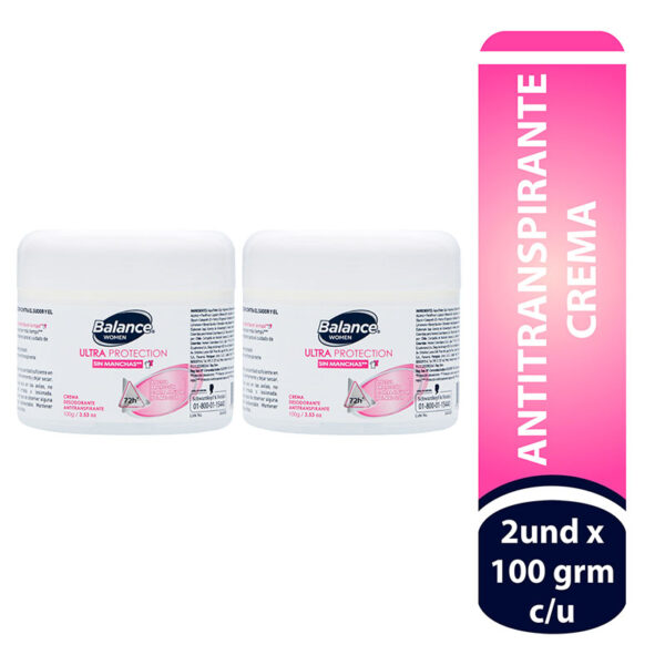 DTE BALANCE CREM ULTRAPROT.WOM 100GR 2X1