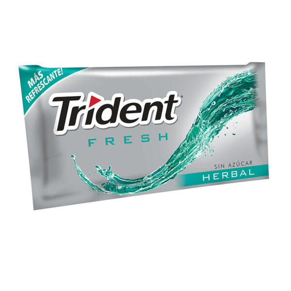 CHICLE TRIDENT FRESH HERBAL 18 UDS