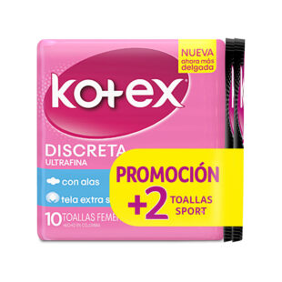 TOA.KOTEX DISCRETA 10UDS PROM.2 TOA