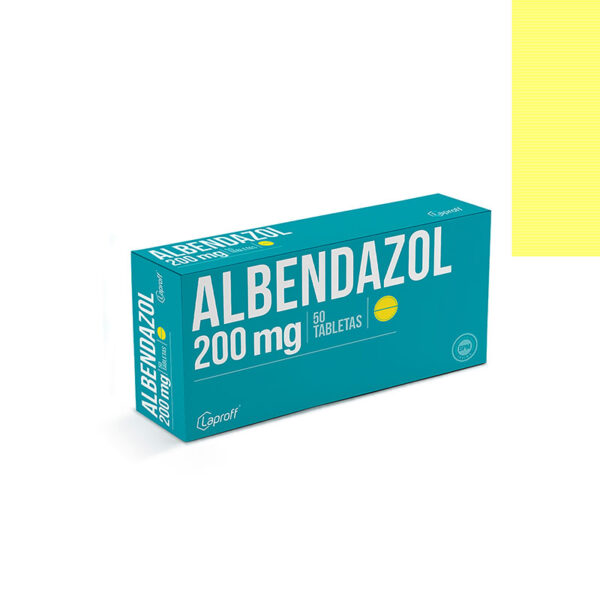 ALBENDAZOL 200 MG 50 TABLETAS LAPROFF