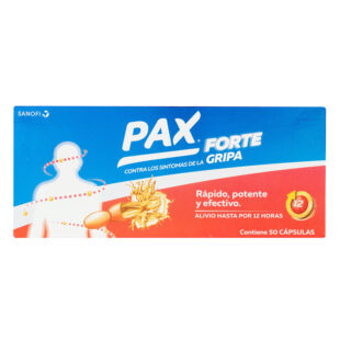 PAX FORTE GRIPA 400 MG 50 CAPSULAS