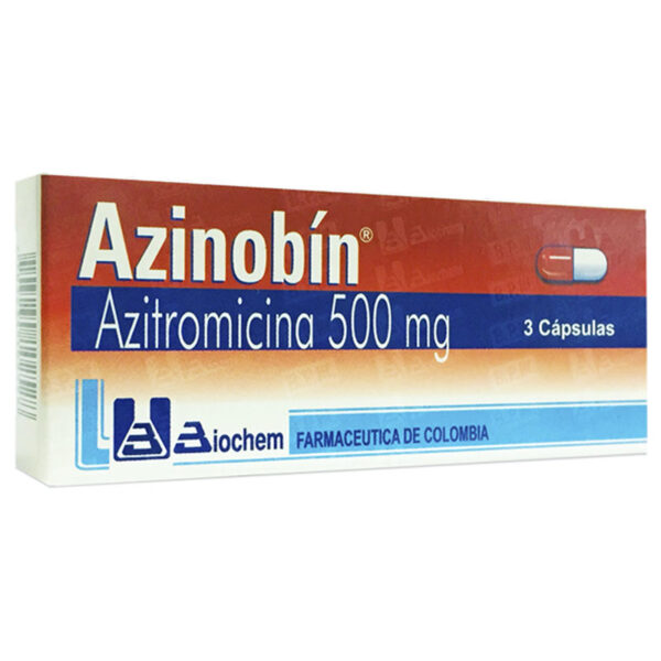 AZINOBIN 500 MG 3 CAPSULAS