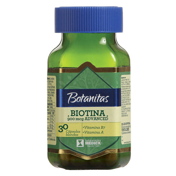 BIOTINA 900MCG ADVANCED BOTANITAS 30CAP