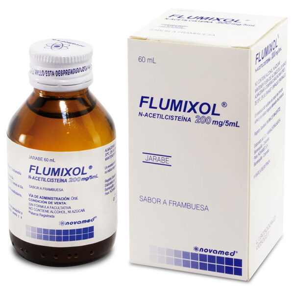 FLUMIXOL 200 MG / 5ML JARABE FRASCO CON 60 ML - SABOR FRAMBU