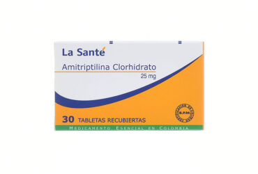 AMITRIPTILINA 25 MG 30 TABLETAS LS