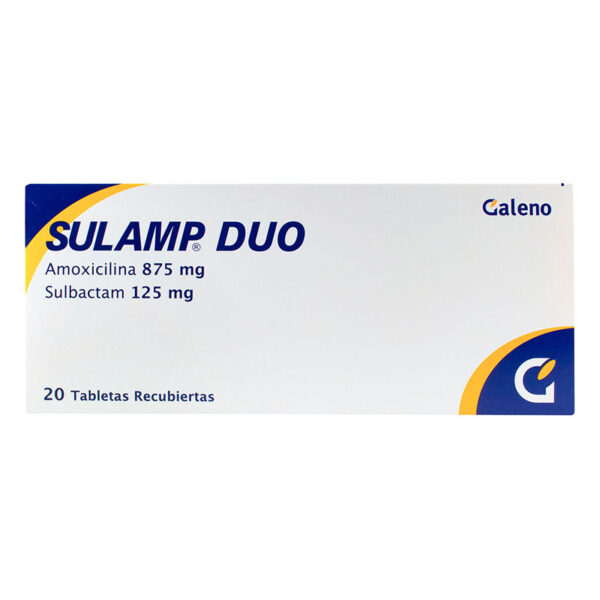 SULAMP DUO 875 MG 20 TABLETAS