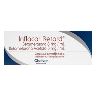 INFLACOR RETARD 3+3 MG 1 ML AMPOLLA
