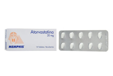 ATORVASTATINA 20 MG 10 TABLETAS MP