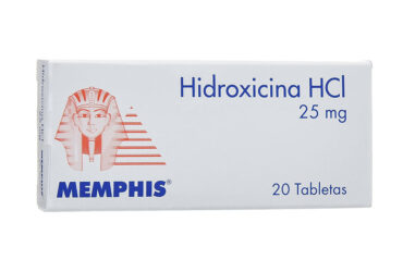 HIDROXICINA 25 MG 20 TABLETAS MP