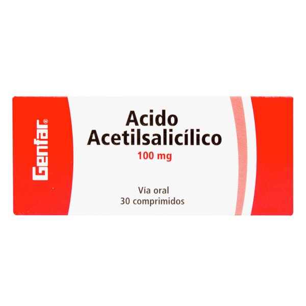 ACIDO ACETILSALICILICO 100 MG 30 TBS GF
