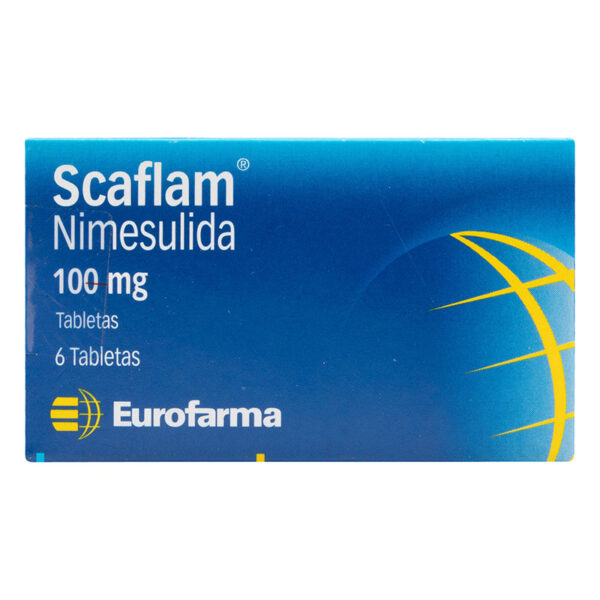 SCAFLAM 100 MG 6 TABLETAS
