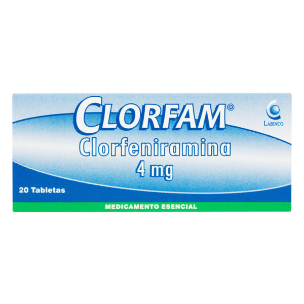 CLORFAM 4 MG 20 TABLETAS
