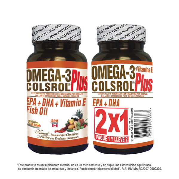 OMEGA 3 PLUS COLSROL 50 SOFTGELS 2X1