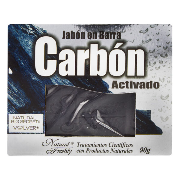 JABON DE CARBON ACTIVADO BARRA 90 GR