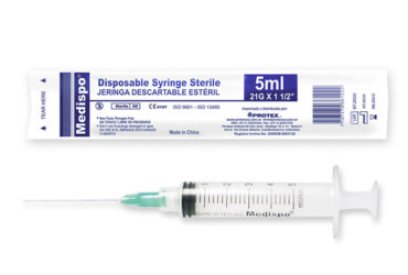 JERINGA MEDISPO 3P 5 ML 21X1.1/2 100 UND