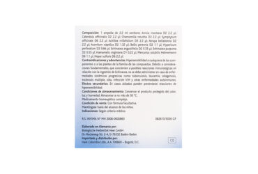 TRAUMEEL 5 AMPOLLAS(3%+)