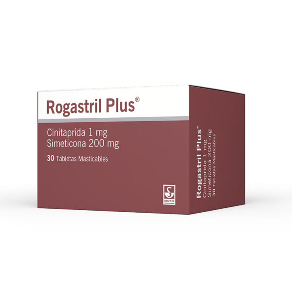 ROGASTRIL PLUS 1/200 MG CAJA 30 TABLETAS