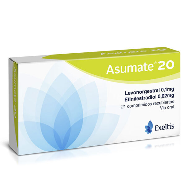 ASUMATE 20 21 COMPRIMIDOS