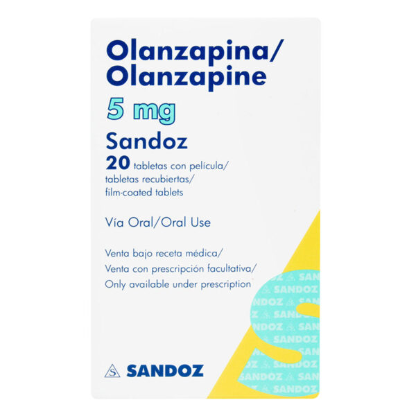 OLANZAPINA 5 MG 20 TABLETAS SZ(P)43015