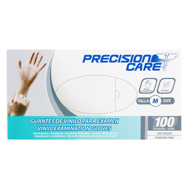 Guante De Vinilo Presicion Care M 100 Ud - Imagen 2