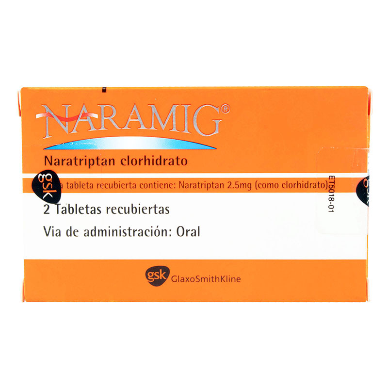 Naramig 2.5 Mg 2 Tabletas - Imagen 2