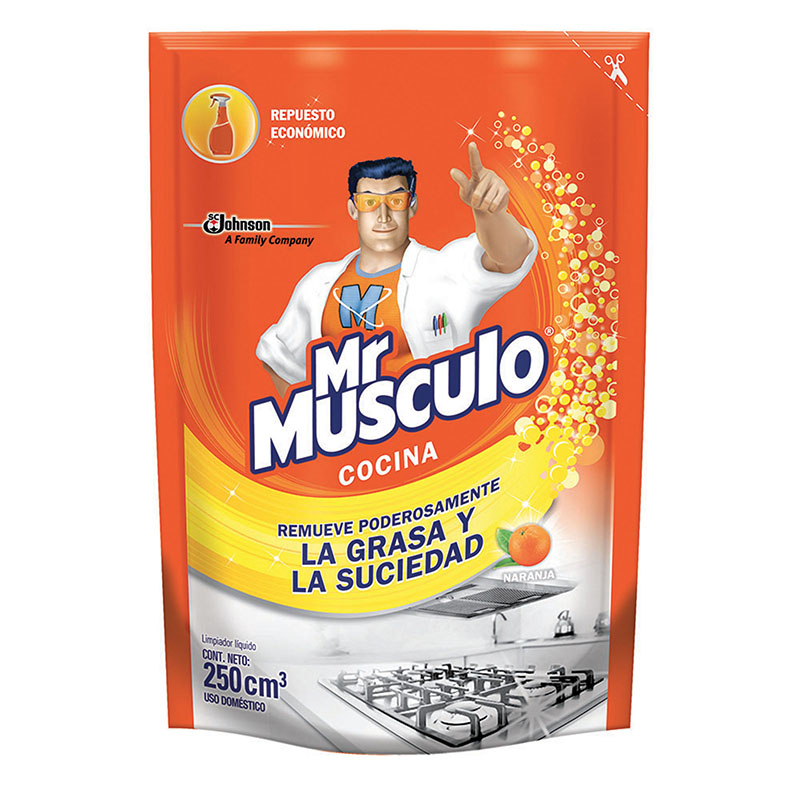 Mr Músculo Cocina Naranja 250 Ml Doypack - Imagen 2