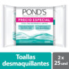 2 Toallitas Desmaquillantes Ponds 25 Unidades Precio Especial