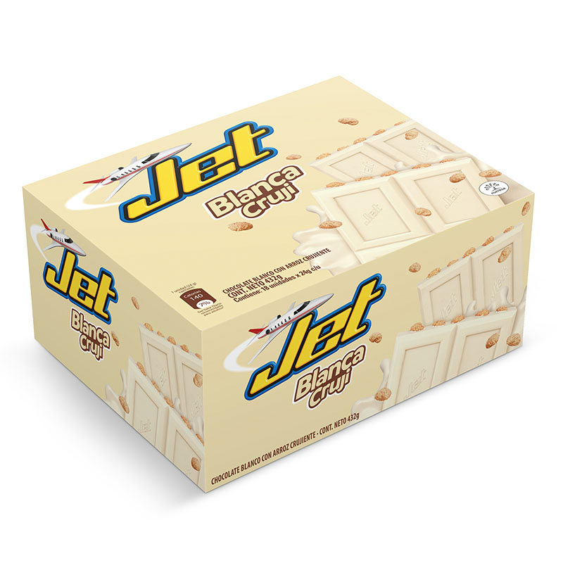 Chocolatina Jet Blanca 18 Unidades 120024 - Imagen 2