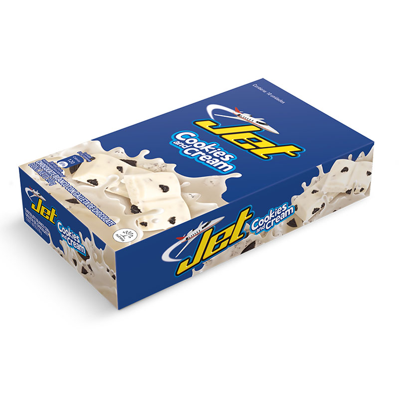 Chocolate Jet Cookies And Cream 21 Gr 10 Unidades - Imagen 2