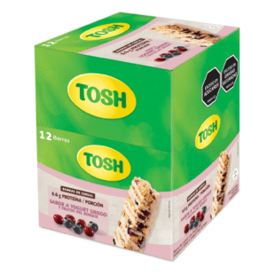 BARRA TOSH YOGURT FRUTOS ROJ 38 GR 12UND