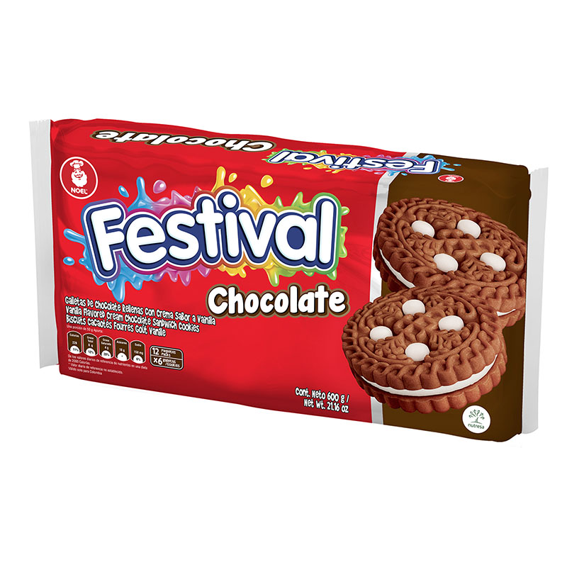 Galletas Festival Chocolate 12 Paquete 6 Unidades