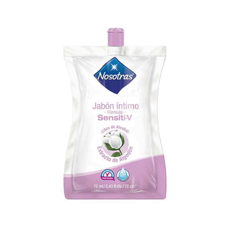 Jabón Íntimo Nosotras Sensiti-V 72 Ml