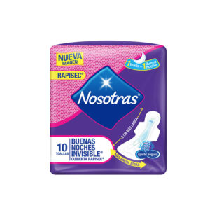 Toalla Nosotras Buenas Noches Ultra Invisible Rapisec X 10 4192