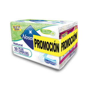 Toalla Nosotras Plus Canal Gel 10 Unidades + 5 Multi
