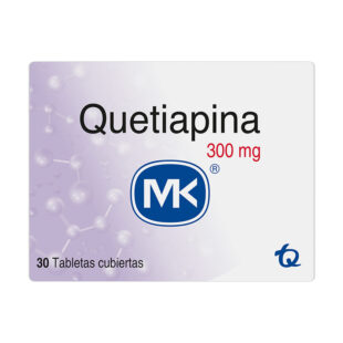 Quetiapina 300 Mg 30 Tabletas Mk(M)167400