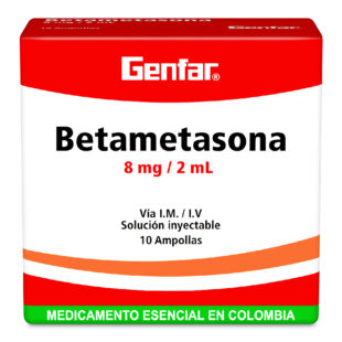 BETAMETASONA 8 MG 2 ML 10 AMPOLLAS GF