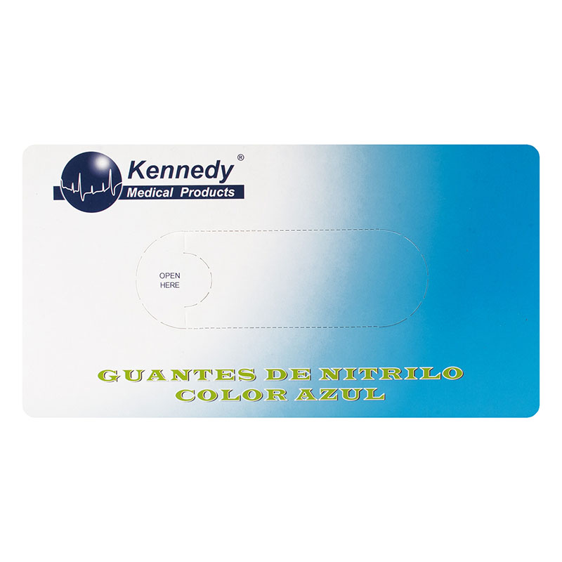 Guante Nitrilo Kennedy Azul T.L 100 Uds - Imagen 2