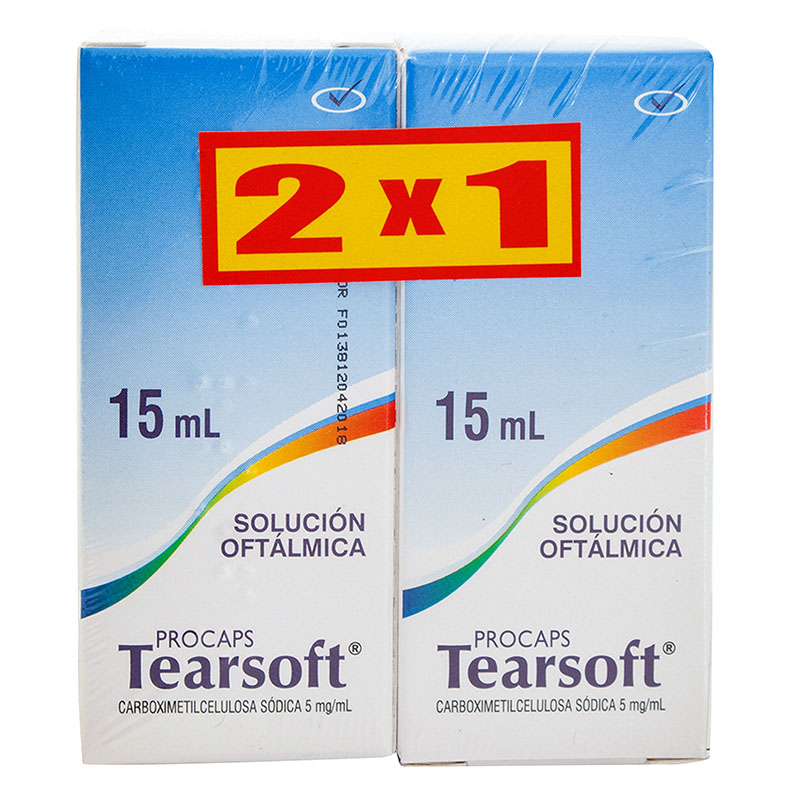 Tearsoft Solucion Oftalmica 15 Ml 2X1