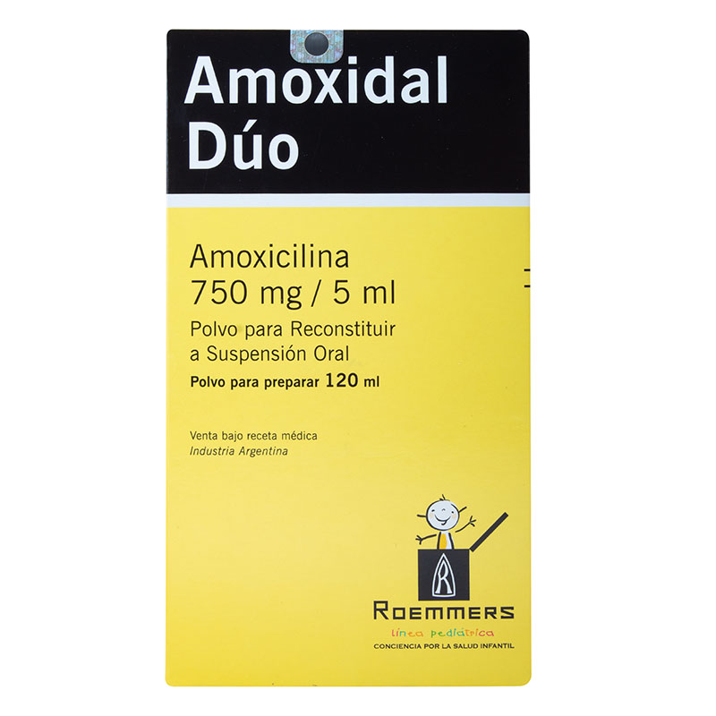 Amoxidal Duo 750 Mg Suspensión 120 Ml - Imagen 2