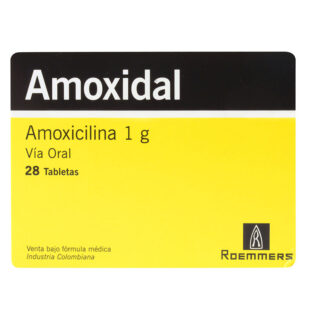 Amoxidal 1 Gramo 28 Tabletas