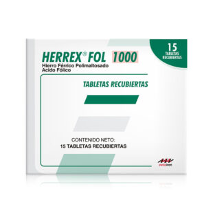 Herrex Fol 1000 Mg 15 Tabletas