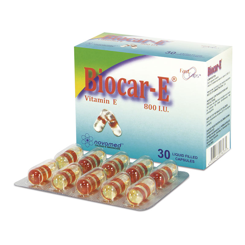 Biocar-E 800 U.I.30 Cápsulas