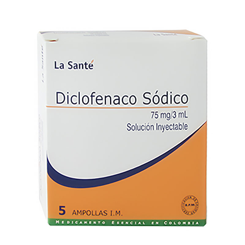 Diclofenaco 75 Mg 5 Ampollas Ls - Imagen 2