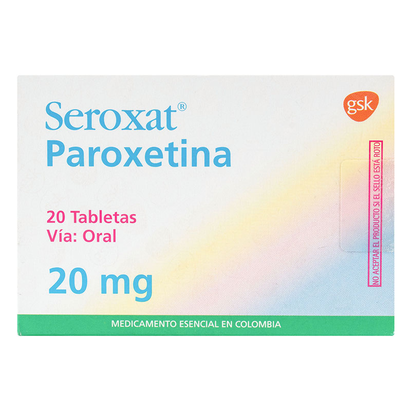 Seroxat 20 Mg 20 Tabletas (A)(Pae) - Imagen 2