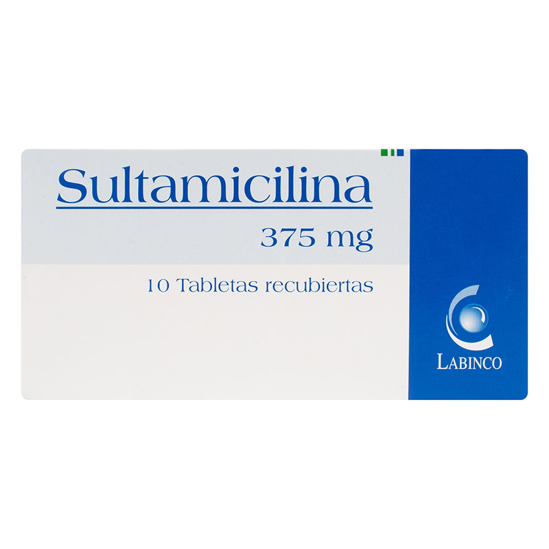 Sultamicilina 375 Mg 10 Tabletas Lb